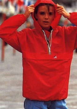 anorak red kway