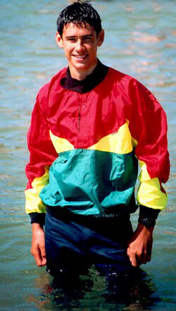 cagoule and jeans for survival swimming