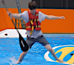 paddle board yoga wet fun